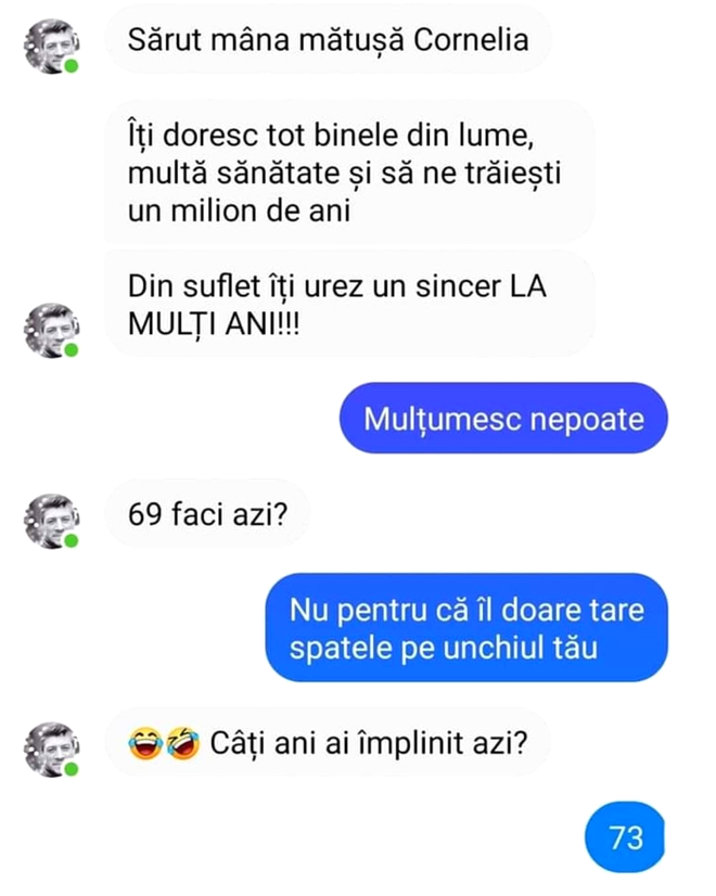 Bancul de marți | Ziua de naștere a mătușii Cornelia