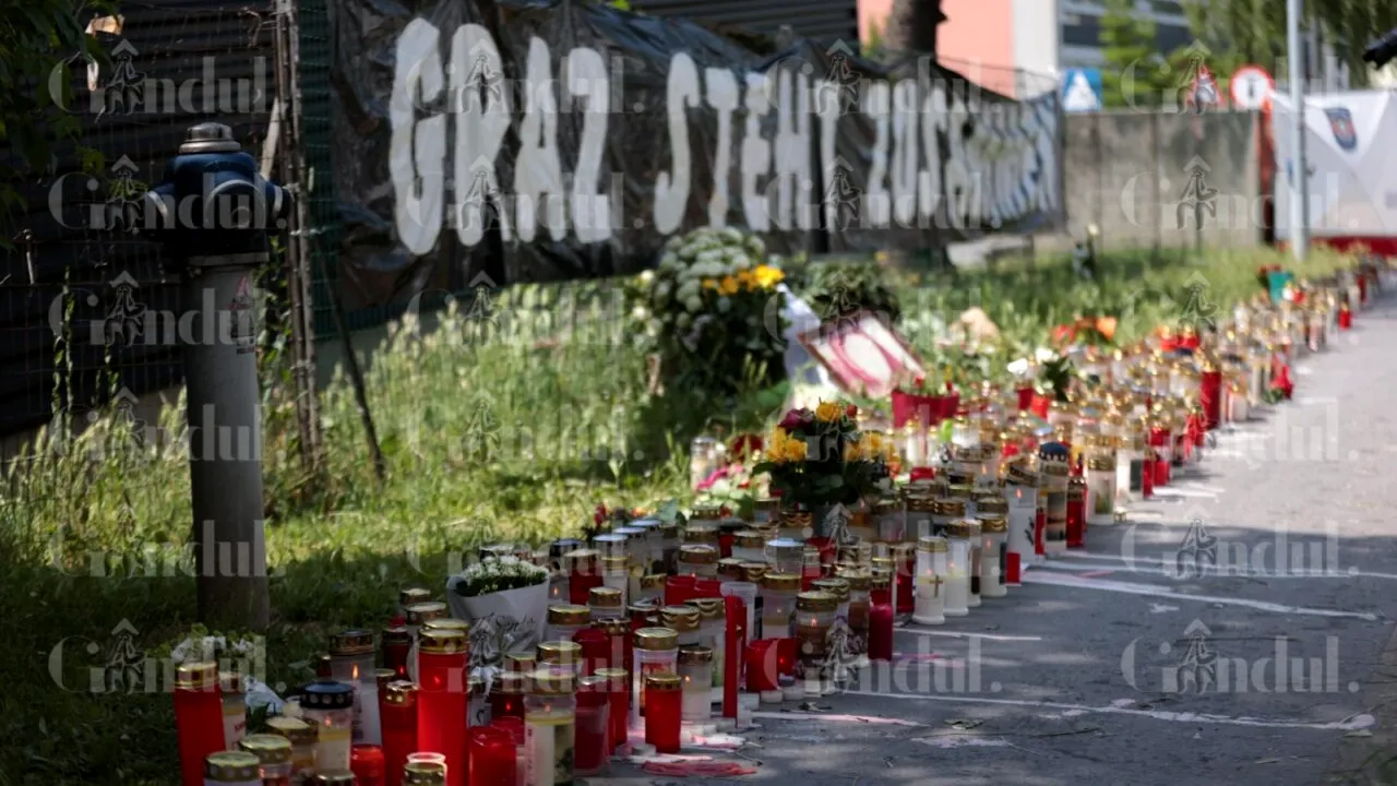 Corespondență specială din Graz | IMAGINI EXCLUSIVE de la locul tragediei care a îndoliat Austria și România