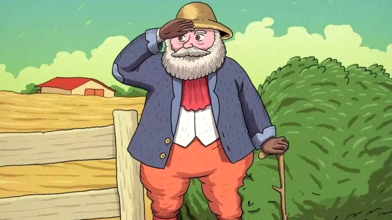 Iluzie optică virală | Găsiți soția bătrânului din imagine. Geniile o fac în cel mult 11 secunde!