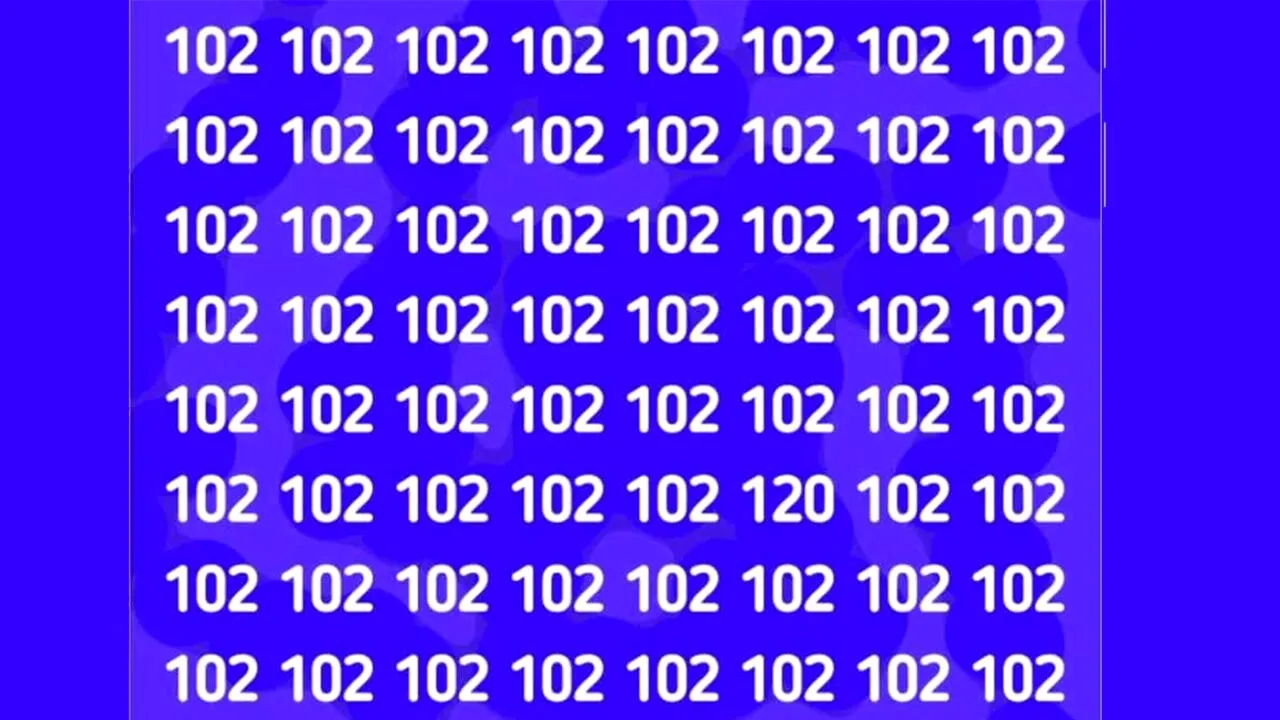 Test de inteligență | Găsiți numărul care nu are ce căuta în această imagine!