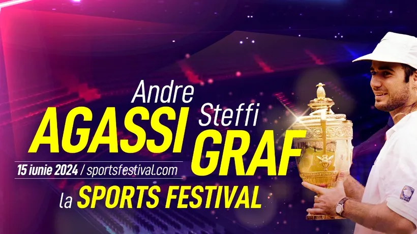 Andre Agassi și Steffi Graf, demonstrativ, în premieră, în România!