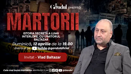 MARTORII prezintă, duminică, 12 aprilie, de la ora 19.00, istoria secretă a lumii interlope, cu uimitorul BALTAZAR