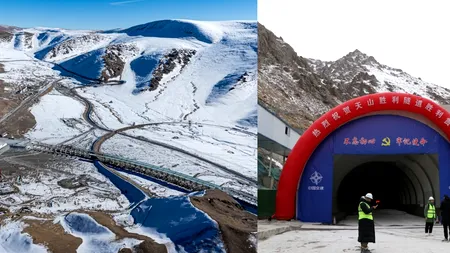 A fost finalizat cel mai lung TUNEL de autostradă din lume. Peste 3.000 de muncitori, implicați în proiect