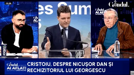 Ion Cristoiu, scenariul privind traseul RECHIZITORIULUI lui Georgescu: „Nicușor voia să-l schimbe pe Alex Florența și după a ieșit cu raportul făcut”