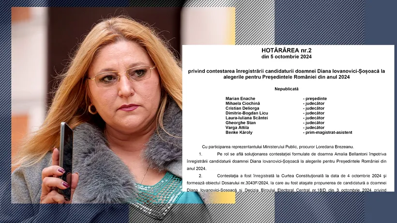 EXCLUSIV. Avem motivarea CCR în cazul RESPINGERII candidaturii Dianei Șoșoacă