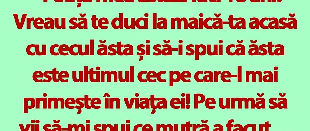 BANC | Bulă și pensia alimentară