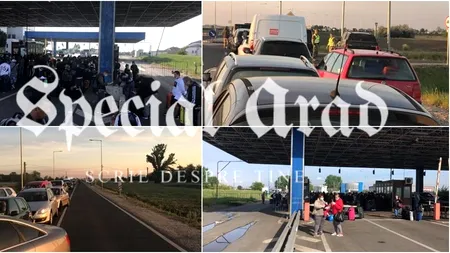 AGLOMERAȚIE. Mii de români, blocați în vama Nădlac. Oamenii așteaptă câte cinci ore să intre în țară