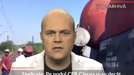 Pe podul CFR Cârcea sunt restricții de circulație de 5 km/h. Sindicaliștii: Să meargă DIRECTORII cu viteza asta 