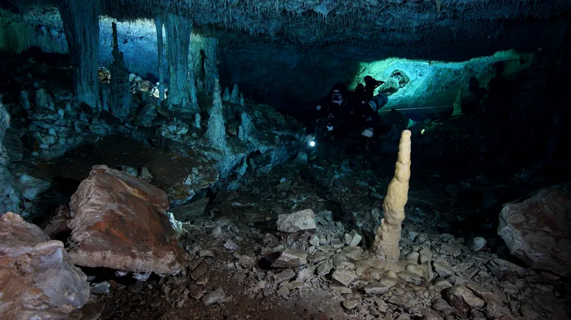 PENINSULA YUCATAN. Descoperire incredibilă într-o peșteră subacvatică. Scafandrii sunt uluiți, n-au mai întâlnit niciodată așa ceva!