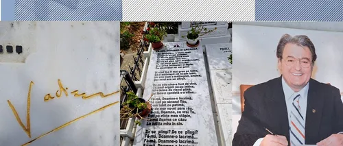 Opt ani fără Vadim Tudor. Versuri cutremurătoare la mormântul Tribunului. „Eu am să plec spre miazănoapte / Iar de mor nu-mi pare rău” | FOTO EXCLUSIV