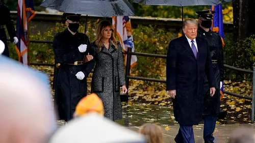 Trump, prima apariție oficială, alături de Melania, după alegerile prezidențiale