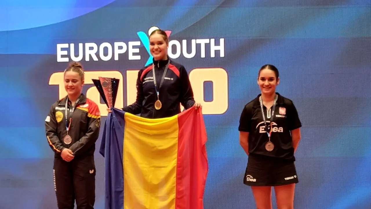 „Tricolorii” sunt cei mai buni! Au dominat turneul de tenis de masă Europa Top 10 juniori