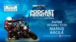 Marius Băcilă vine la „Podcast cu Prioritate” #104 by ProMotor. Discuții despre siguranța pe motocicletă, tehnici de pilotaj, mituri din lumea moto