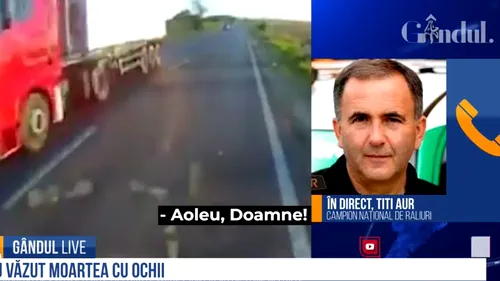 GÂNDUL LIVE. Titi Aur, instructor de conducere defensivă: Șoferul român nu este educat! Mulți cred că lor nu li se poate întâmpla vreun accident grav - VIDEO