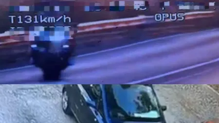 Accident grav în Dolj. Un motociclist, care fugea de Poliție, a intrat în coliziune cu un autoturism. O persoană a ajuns la spital