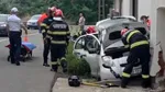 O şoferiţă a pierdut controlul mașinii și a intrat cu vehiculul în zidul unei case din Alba. Femeia a fost găsită în stare de şoc