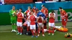Christian Eriksen, fotbalistul care a fost la un pas de moarte în 2021, s-a prăbușit din nou pe teren. Arbitrii au oprit definitiv meciul cu Ucraina