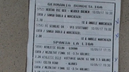 Un român a dat lovitura la pariuri: suma uriașă câștigată cu doar 2 lei. Cum arată biletul câștigător