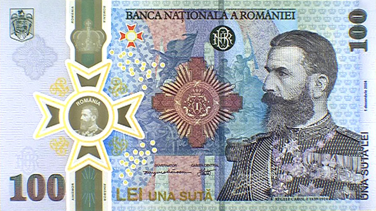 Bancnotă nouă, cu tema „185 de ani de la nașterea Regelui Carol I”, lansată de BNR de Ziua Națională a României, 1 Decembrie