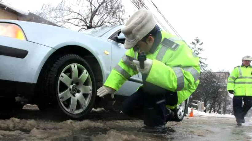 Poliția Rutieră anunță amenzi pentru șoferii bucureșteni care nu au anvelope de iarnă