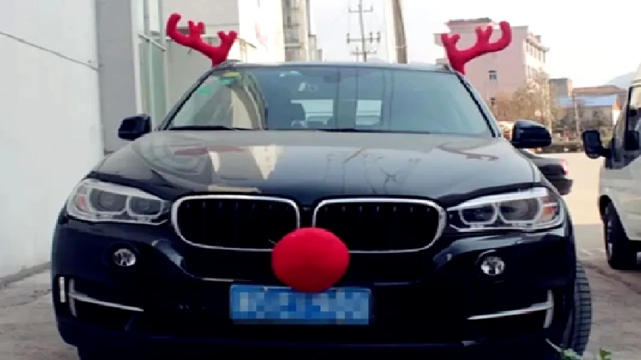Coarnele și nasul de ren de pe mașină îți pot aduce o AMENDĂ mare. Ce produse trebuie să eviți