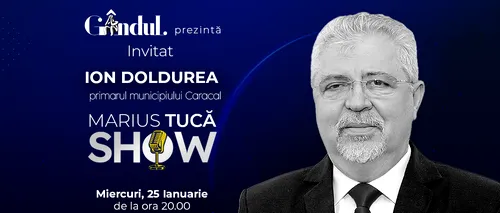 Marius Tucă Show începe miercuri, 25 ianuarie, de la ora 20.00, live pe gândul.ro