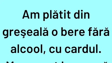 BANCUL ZILEI | Ce se întâmplă când cumperi bere fără alcool cu cardul