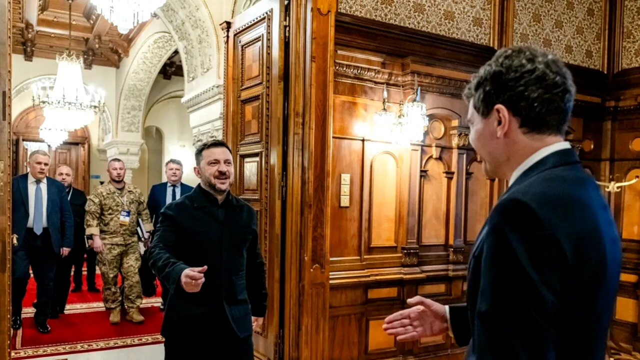 Nicușor Dan și Volodimir Zelenski, întâlnire la Palatul Cotroceni. Ce au discutat cei doi lideri