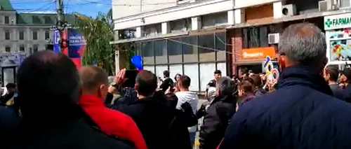 Proteste la Iași, înaintea mitingului PSD: „Hoții, hoții! -VIDEO