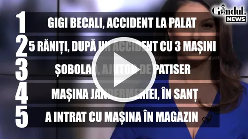 GÂNDUL NEWS. Sperietură teribilă pentru Gigi Becali. Maybachul miliardarului a fost lovit în trafic de un Logan | VIDEO