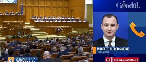 GÂNDUL LIVE. Alfred Simonis, deputat PSD: Voi demisiona cu două zile înainte să se încheie mandatul