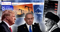 Ecoul războiului răsună în economia globală. Prețul petrolului sare în aer, bursele lumii au deschis „pe roșu”. Prețul aurului crește. Pe bursa de la București s-au evaporat 9 miliarde de lei în câteva ore