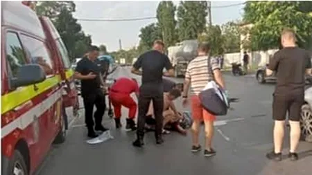 Imagini șocante! Ultimele secunde de viață ale tânărului asasinat de motociclistul Americanu (VIDEO)
