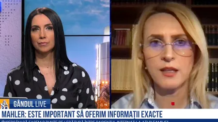 GÂNDUL LIVE. Beatrice Mahler, despre call-center-ul de la „Marius Nasta”: „Am considerat că trebuie să facem ceva, să îmbunătățim deficiențele pe care le avem” - VIDEO