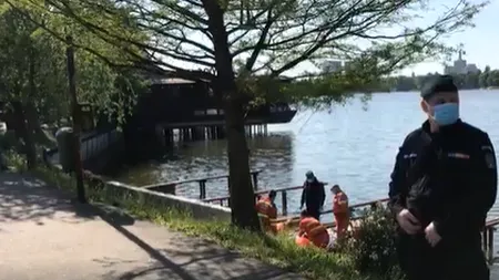 DECES. O femeie a fost găsită decedată, plutind pe lacul din Parcul Herăstrău