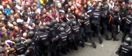 REFERENDUM în Catalonia.  893 de răniți în confruntările violente cu poliția. LIVE VIDEO