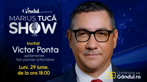 Marius Tucă Show începe luni, 29 iunie, de la ora 18.00, pe Gândul. Invitat: Victor Ponta