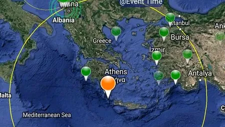 Val de cutremure în Europa. Un cutremur de 6 grade pe scara Richter s-a produs pe insula grecească Creta