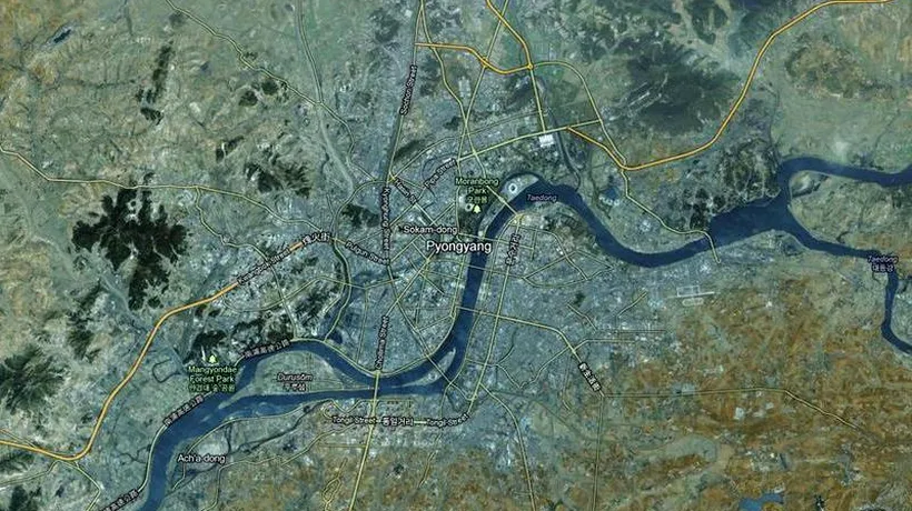 Google a publicat o hartă actualizată a Coreei de Nord, incluzând lagărele de concentrare