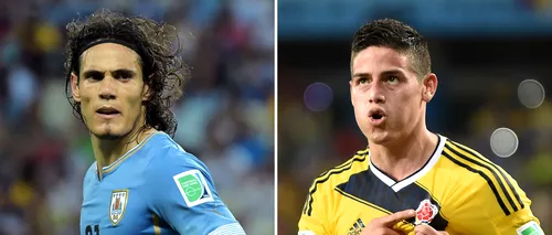 Campionatul Mondial de Fotbal 2014. Columbia trece ușor de Uruguay și merge în sferturi