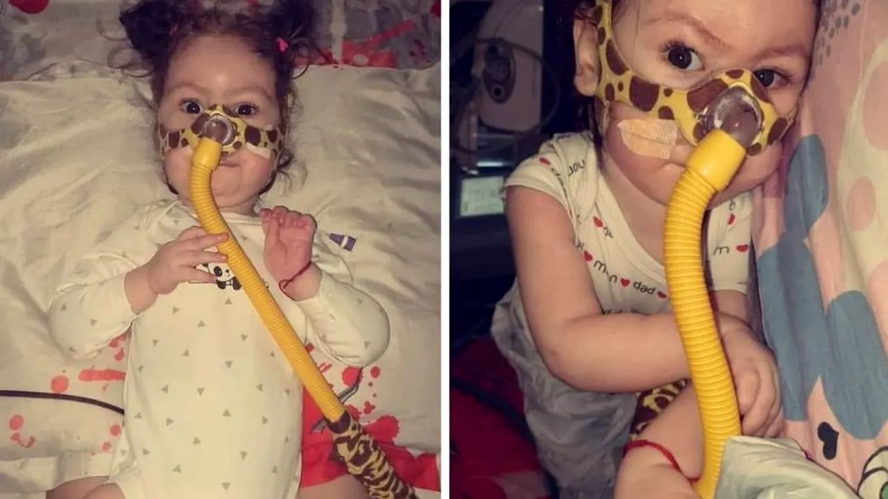Drama unui ”înger” diagnosticat cu o boală nemiloasă. Alessia, fetița care respiră prin sonda-girafă și luptă să trăiască (EXCLUSIV)