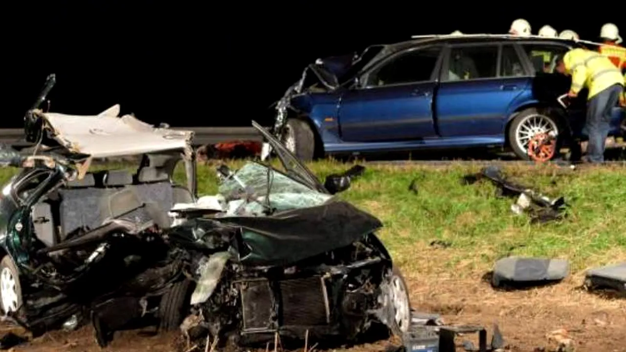 Ăsta da noroc. A supraviețuit unui accident teribil petrecut pe autostradă