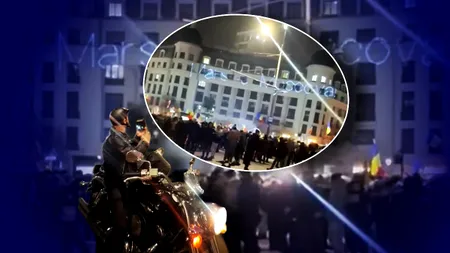 Bărbatul care îi urmărește pe suveraniști peste tot cu mesajul “Marș la Moscova” a fost amendat după ce a proiectat mesajul și la protestele AUR din Capitală