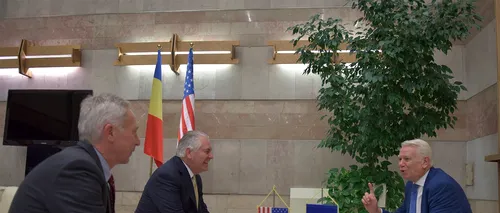 Secretarul de stat american, Rex Tillerson, întâlnire cu ministrul de Externe Teodor Meleșcanu