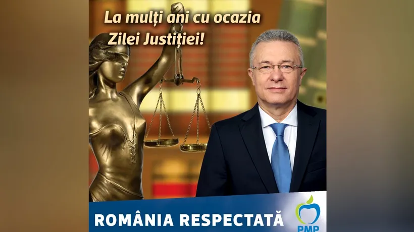 Cristian Diaconescu, președintele PMP: „La mulți ani pentru o justiție liberă și nepărtinitoare”