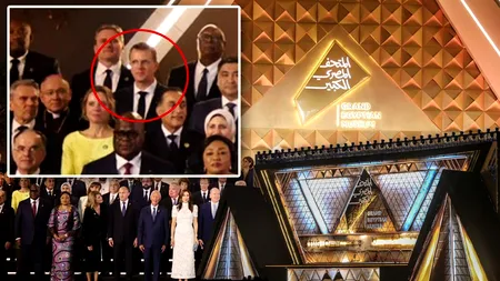 Ministrul Apărării, Ionuț Moșteanu, surprins la inaugurarea-spectacol a Marelui Muzeu al Egiptului. Oficialul este în Egipt să semneze un memorandum în domeniul Apărării