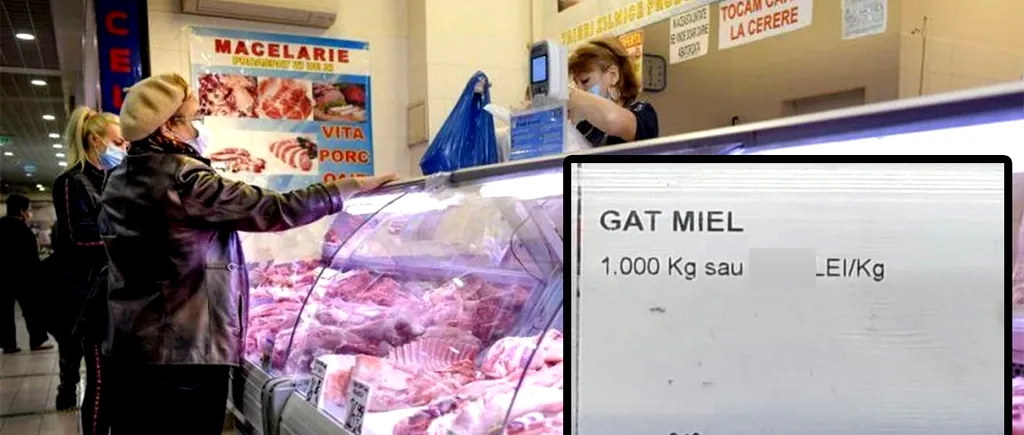Pare banc, dar nu e! Cu CÂȚI LEI se vinde kilogramul de... gât de miel într-un supermarket din București