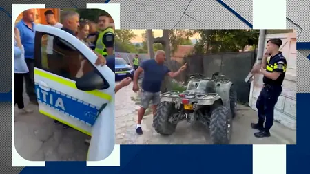 Un poliţist din Caraş-Severin a fost ATACAT de mai mulți săteni, după ce a oprit un bărbat beat care conducea un ATV