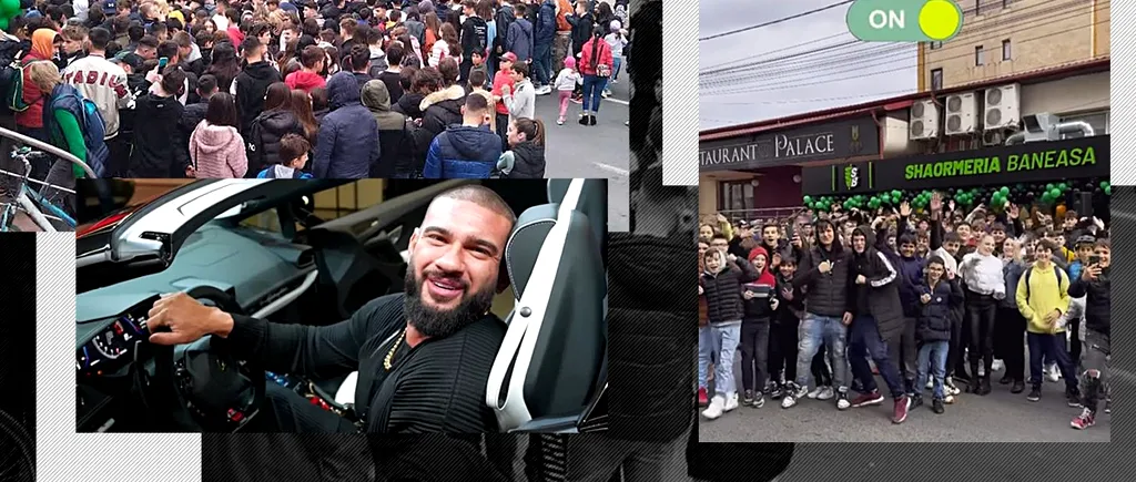Dorian Popa a inaugurat o șaormerie la Focșani alături de fani. Cu doar o zi înainte, Europol a confirmat că prestatorul a condus drogat, în chiloți