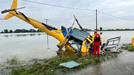 Elicopter aflat în timpul operațiunilor de salvare, PRĂBUȘIT în Italia! Patru persoane au ajuns la spital